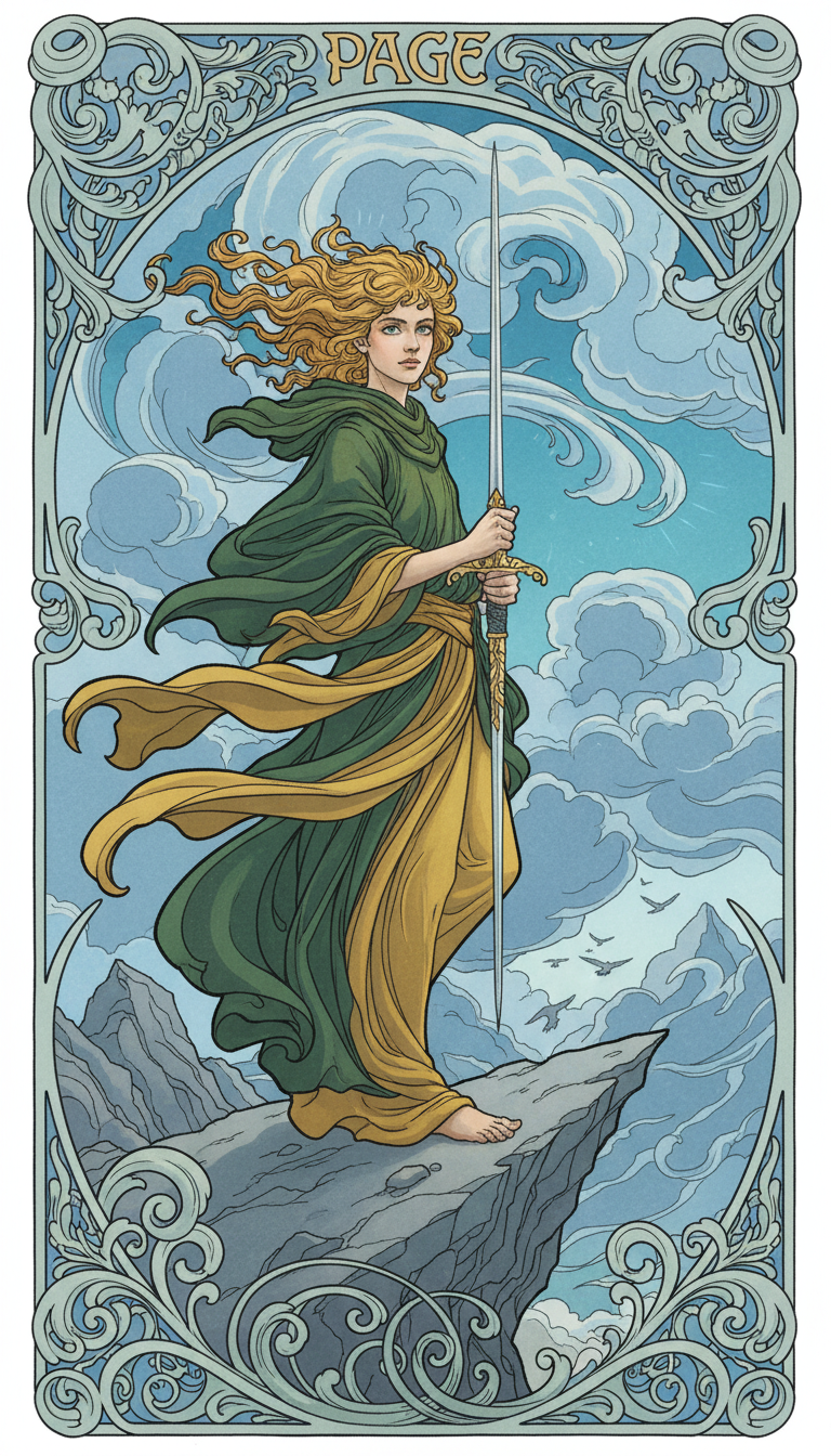 Page of Swords tarot card